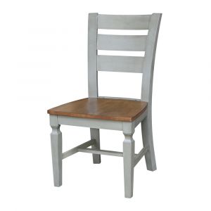 International Concepts - Vista Ladderback Chair in Hickory/Stone Finish (Set of 2) - C41-57P