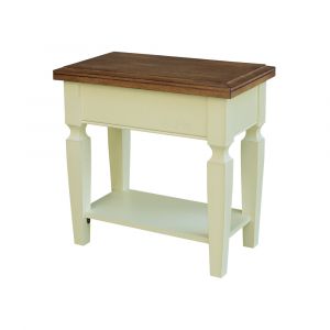 International Concepts - Vista Side Table in Hickory/Shell Finish - OT79-15E2