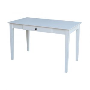 International Concepts - Writing Desk with Drawer in Beach White - Hand Rubbed Finish - OF07-41