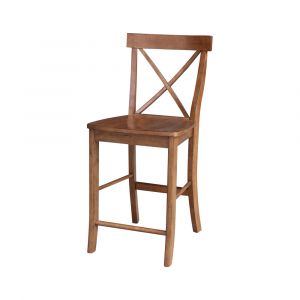 International Concepts - X-Back Counter Height Stool - 24