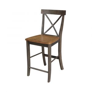 International Concepts - X-Back Counter Height Stool - 24