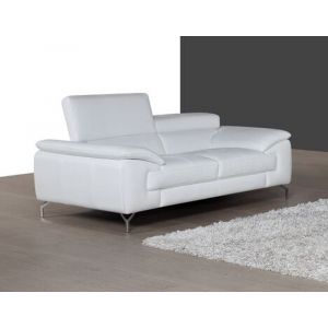 J&M Furniture - A973 Italian Leather Sofa in White - 1790611-S