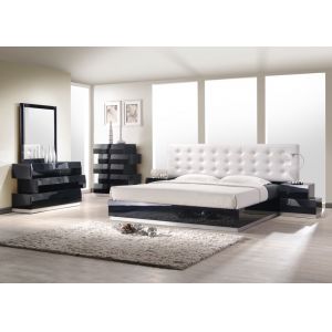J&M Furniture - Milan 6-Piece King Bedroom Set Black