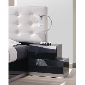 J&M Furniture - Milan Right Facing Night Stand in Black - 176871-NSR