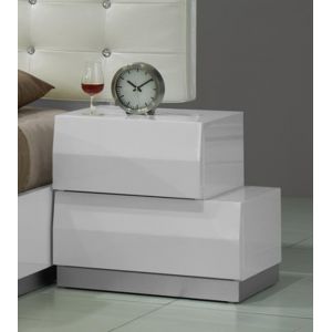 J&M Furniture - Milan Right Facing Night Stand in White - 17687-NSR