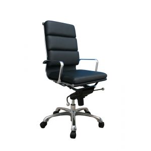 J&M Furniture - Plush Black High Back Office Chair - 17647