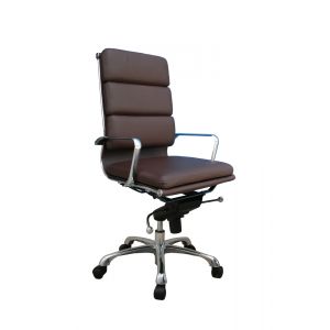 J&M Furniture - Plush Brown High Back Office Chair - 176471