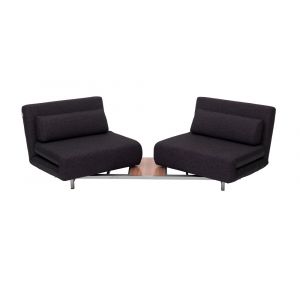 J&M Furniture - Premium Sofa Bed LK06-2 in Black Fabric - 176017-BK
