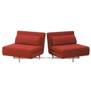 J&M Furniture - Premium Sofa Bed LK06-2 in Red Fabric - 176017-R