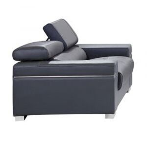 J&M Furniture - Soho Loveseat in Grey Leather - 176551113-LS-GR