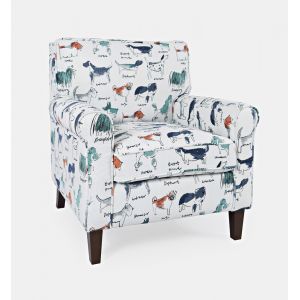 Jofran - Baxter Puppy Accent Chair - Multicolor - BAXTER-CH-MULTI