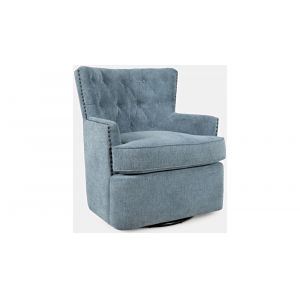 Jofran - Bryson Swivel Accent Chair - BRYSON-SW-BLUE