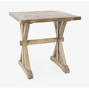 Jofran - Carlyle Crossing Distressed Pine End Table - Distressed Light Brown - 1920-3
