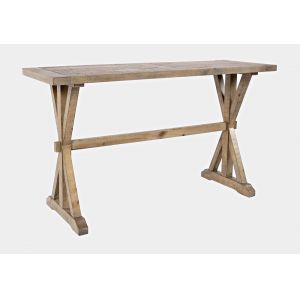 Jofran - Carlyle Crossing Distressed Pine Sofa Console Table - Distressed Light Brown - 1920-4