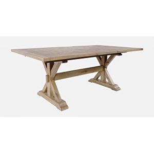 Jofran - Carlyle Crossing Solid Pine Extension Dining Table - Distressed Light Brown - 1921-78DNGKT