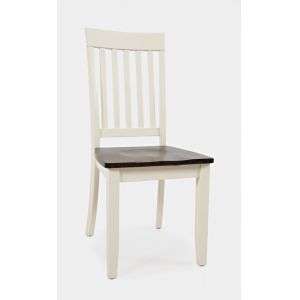 Jofran - Decatur Lane Dining Chair in Autumn brown/white - (Set of 2) - 1825-393KD