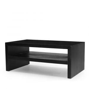 Jofran - Dev Modern 44 Inch Mitered Angle Solid Wood Coffee Table with Storage Shelf - 2347-1