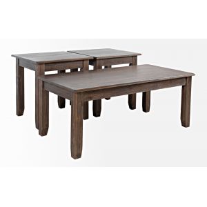 Jofran - Eros Contemporary 3 Piece Coffee Table Set - Brushed Chestnut - 2089-CHS