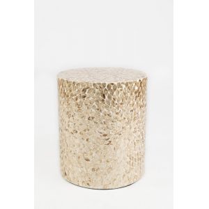 Jofran - Global Archive Round Capiz Accent Table in Sand - 1730-28SND