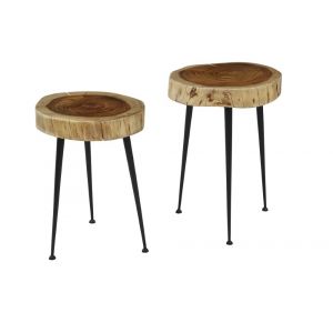 Jofran - Global Archive wood and Iron Accent Tables - 1730-20