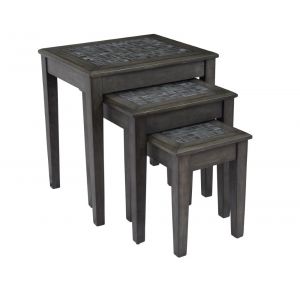 Jofran - Grey Mosaic Nestwing Tables in (Set of 3) - 1798-7