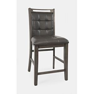 Jofran - Manchester Upholstered Counter Stool in Grey (Set of 2)- 1872-BS385KD