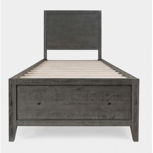Jofran - Maxton Contemporary Coastal Distressed Acacia Twin Size Bed with Storage Drawers - 2150-THB-TSFB-TRS
