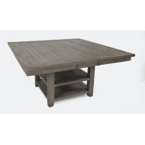 Jofran - Outer Banks Hi/Lo Square Storage Dining Table in Driftood - 1841-60