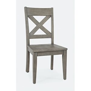 Jofran - Outer Banks X inBack Chair in Driftood (Set of 2)- 1841-395KD