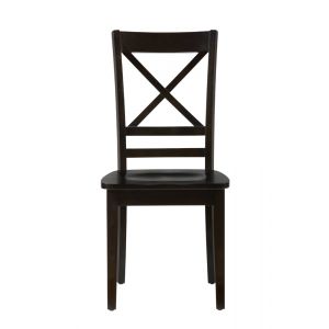 Jofran - Simplicity Espresso X Back Chair (Set of 2) - 552-806KD