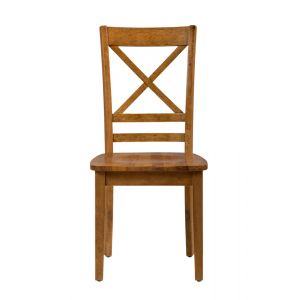 Jofran - Simplicity Honey X Back Chair (Set of 2) - 352-806KD