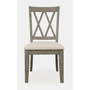 Jofran - Telluride Rustic Distressed Pine Dining Chair (Set of 2) Driftwood Gray - 2231-401KD
