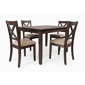 Jofran - Walnut Creek 5 Pack in Table with 4 Chairs - 1875