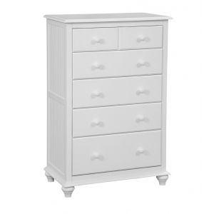 John Thomas Furniture - Cottage - 5 Drawer Chest in Pure White - BD08-2005N