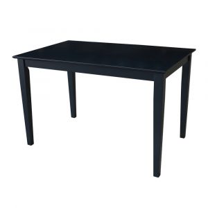 John Thomas Furniture - Dining Essentials - 30x48'' Square Table w/ 30'' Shaker Legs in Black - T46-3048T_T46-30S