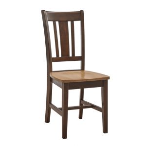 John Thomas Furniture - Dining Essentials - Cinnamon/Espresso San Remo Chair (RTA) - CI58-10