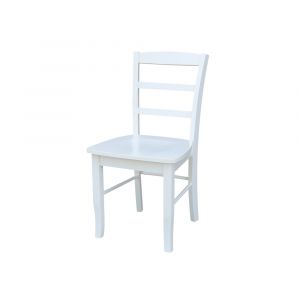 John Thomas Furniture - Dining Essentials - White Madrid Chair (RTA) - C08-2