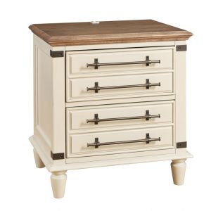 John Thomas Furniture - Farmhouse Chic - Nightstand in Bourbon & Biscuit - BD83-9002