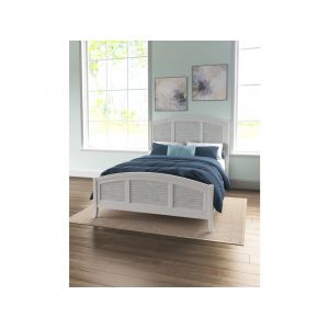 John Thomas Furniture - Hampton - King High Tide Arch Bed in Chalk and White - BD128-1202KF_BD128-1202KH_BD08-901KR