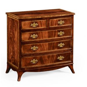 Jonathan Charles Fine Furniture - Buckingham Medium Antique Mahogany Bedside Chest of Drawers - 492262-MAH