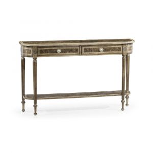 Jonathan Charles Fine Furniture - Buckingham - Classic Regency Style Bleached Mahogany Console Table with Undertier - 494600-MBL