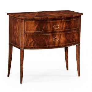 Jonathan Charles Fine Furniture - Clean and Classic Biedermeier Style Mahogany Bow Front Chest - 494023-LAM