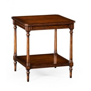 Jonathan Charles Fine Furniture - Country Farmhouse Victorian Style Walnut Side Table - 494636-WAL