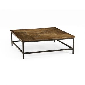 Jonathan Charles Fine Furniture - Casual Accents Medium Driftwood Square Coffee Table - 491014-DTM