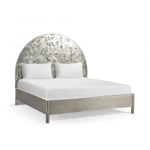 Jonathan Charles Fine Furniture - JC Modern - Shimmering Moon Half Round King Panel Bed - 004-1-113-HPS