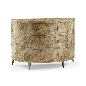 Jonathan Charles Fine Furniture - Reimagined Fulgurite Mappa Burl Demilune - 496007-BGA