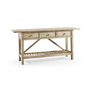 Jonathan Charles Fine Furniture - Timeless Inclination Rustic French Console Table - 003-3-AT0-BLC