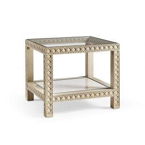Jonathan Charles Fine Furniture - Water Cnoidal Cane Carved End Table - 001-3-AN0-WWO