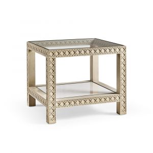 Jonathan Charles Fine Furniture - Water Cnoidal Cane Carved End Table - 001-3-AN0-WWO_CLOSEOUT