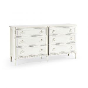 Jonathan Charles Fine Furniture - White Altostratus Double Dresser - 002-1-710-CHK